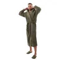 Халат Севи лого - MS - тъмно зелен- мъжки - 3746 | Халат Севи лого - MS - тъмно зелен- мъжки - 3746