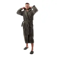 Халат ТРИГА - Сив- мъжки - 3666 | Халат ТРИГА - Сив- мъжки - 3666