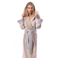 Халат Вафла Лукс - Капучино - дамски - 61 |  Халат Вафла Лукс - Капучино - дамски - 61