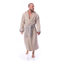 Халат Вафла Лукс - Капучино - мъжки - 65 | Халат Вафла Лукс - Капучино - мъжки - 65
