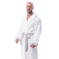 Халат Вафла Лукс - Крем - мъжки - 1887 | Халат Вафла Лукс - Крем - мъжки - 1887