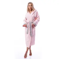 Халат Вафла Лукс - Розово - дамски - 1875 | Халат Вафла Лукс - Розово - дамски - 1875