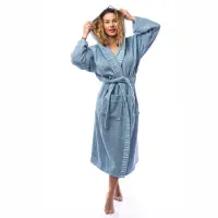 Халат Вивиен - Дънково - дамски - 2538 | Халат Вивиен - Дънково - дамски - 2538