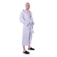 Халат Вивиен - Сив - мъжки - 1102 | Халат Вивиен - Сив - мъжки - 1102