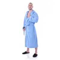 Халат Вивиен - Светло син - мъжки - 2402 | Халат Вивиен - Светло син - мъжки - 2402