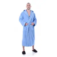 Халат Вивиен - Светло син - мъжки - 2404 | Халат Вивиен - Светло син - мъжки - 2404