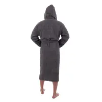 Халат ЖАКАРД - MS - Сив - мъжки - 3544 | Халат ЖАКАРД - MS - Сив - мъжки - 3544