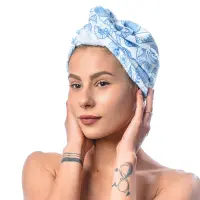 Хавлиен тюрбан с принт М6 - Хавлиен тюрбан с принт М6