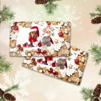 Хавлиена кърпа с коледни мотиви - 3068 - Хавлиена кърпа с коледни мотиви - 3068