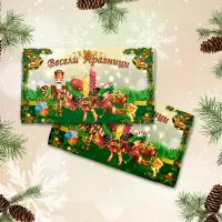 Хавлиена кърпа с коледни мотиви - 3083 - Хавлиена кърпа с коледни мотиви - 3083