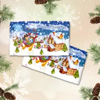 Хавлиена кърпа с коледни мотиви - 3085 - Хавлиена кърпа с коледни мотиви - 3085