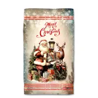 Хавлиена кърпа с коледни мотиви - 4448 - Хавлиена кърпа с коледни мотиви - 4448