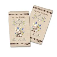 Хавлиена кърпа с Великденски мотиви - 4053 - Хавлиена кърпа с Великденски мотиви - 4053