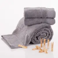 Хавлия за баня Микропамук - Сиво - 3339 | Хавлия за баня Микропамук - Сиво - 3339