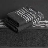 Хавлия за баня Вафла Лукс -Тъмно Сиво - 1082 | Хавлия за баня Вафла Лукс -Тъмно Сиво - 1082