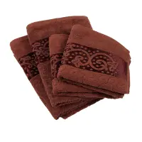 Хавлия за баня Жакард - Кафяво - Хавлия за баня Жакард - Кафяво