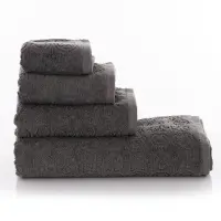 Хавлия за баня Жакард MS - Тъмно сиво - 3460 | Хавлия за баня Жакард MS - Тъмно сиво - 3460