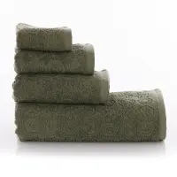 Хавлия за баня Жакард MS - Тъмно зелено - 3457 | Хавлия за баня Жакард MS - Тъмно зелено - 3457