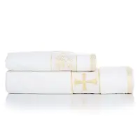 Кърпа за Кръщение с втъкани златни нишки - Кърпа за Кръщение с втъкани златни нишки