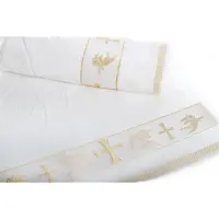 Кърпа за Кръщение с втъкани златни нишки - 1756 | Кърпа за Кръщение с втъкани златни нишки - 1756