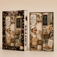 Колекция хавлиени кърпи с печат 30x50см в кутия „Кафе“- 5617 - 4086 | Колекция хавлиени кърпи с печат 30x50см в кутия „Кафе“- 5617 - 4086