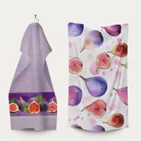 Комплект - 2 броя хавлиена кърпа с принт - 3149 - Комплект - 2 броя хавлиена кърпа с принт - 3149