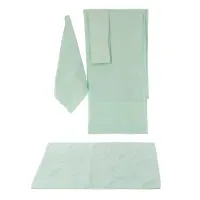 Комплект 4 броя хавлия Цветя - Мента - Комплект 4 броя хавлия Цветя - Мента