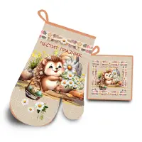 Комплект ръкохватки с великденски мотиви - 4061 - Комплект ръкохватки с великденски мотиви - 4061