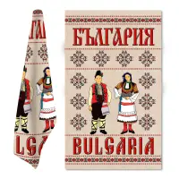 Сувенирна кърпа с Български шевици M4 - Сувенирна кърпа с Български шевици M4