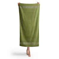 Плажна хавлия с мотив - Зелена Ябълка - Плажна хавлия с мотив - Зелена Ябълка