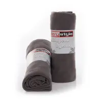 Поларено одеяло за намятане - Сиво - Поларено одеяло за намятане - Сиво