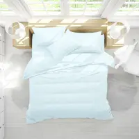 СПАЛЕН КОМПЛЕКТ РАНФОРС ЕДНОЦВЕТЕН СВЕТЛО СИНЬО - СПАЛЕН КОМПЛЕКТ РАНФОРС ЕДНОЦВЕТЕН СВЕТЛО СИНЬО